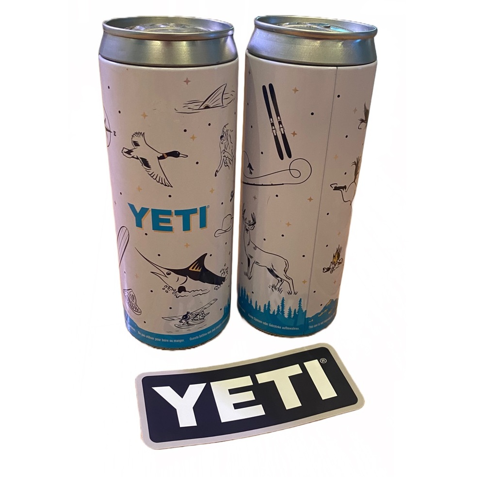 YETI Storage Cans (TWO) and sticker